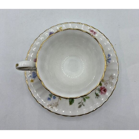 Paragon Demitasse Tea Cup Saucer To Her Majesty Queen England Queens Garden 4 oz - Picture 5 of 15